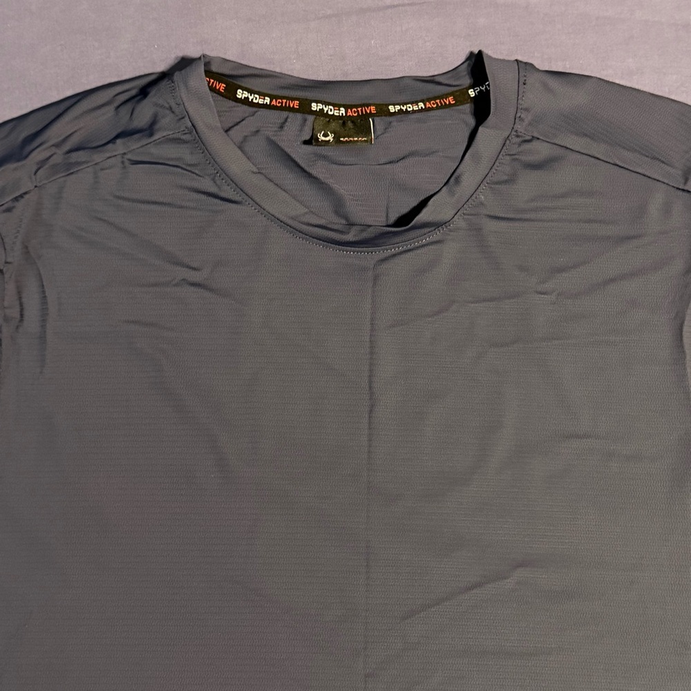 Spyder Athletic navy blue workout t-shirt - Picture 3 of 5